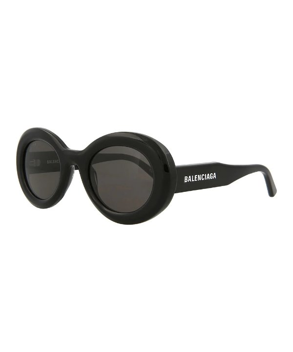 | Black & Gray Oval Sunglasses