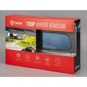 YADA 720P Mirror Roadcam, Add-on Rear View Mirror & HD Dash Cam 2-in-1, 2.4" LCD Monitor
