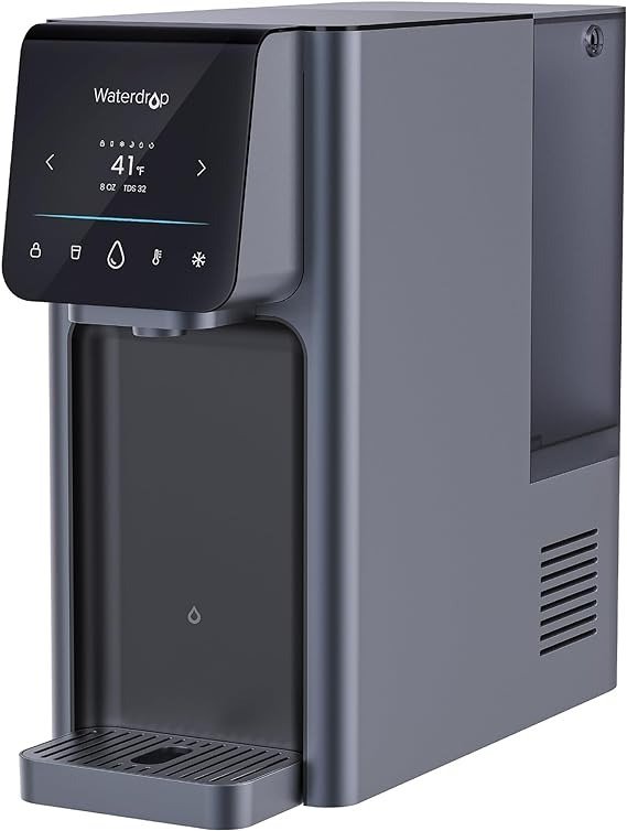 WD-A1 Countertop Reverse Osmosis System,    Water Dispenser, NSF/ANSI 58 Standard, Bottleless Water Cooler, 6 Temperature Settings, Hot Cold Room Water, 2:1 Pure to Drain