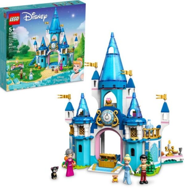 Disney Princess Cinderella and Prince Charming's Castle 43206