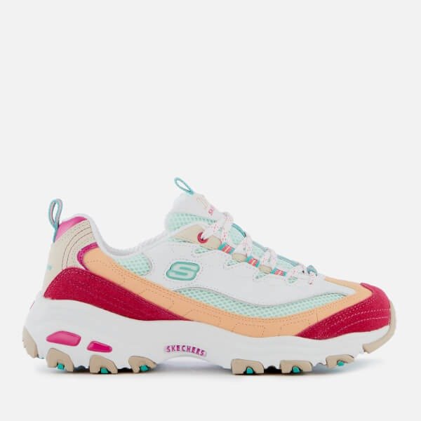 Women's D'Lites Second Chance Trainers - White/Pink/Green