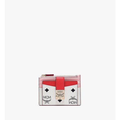 MCMPatricia Zip Card Case in Visetos Leather Block