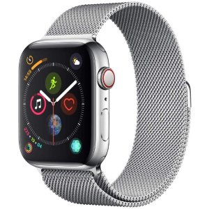 Apple Watch 4 GPS+Cellular 44mm Stainless + Milanese Loop
