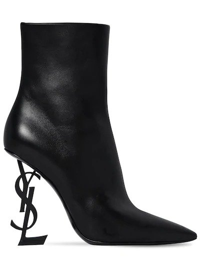 110MM OPYUM LEATHER ANKLE BOOTS