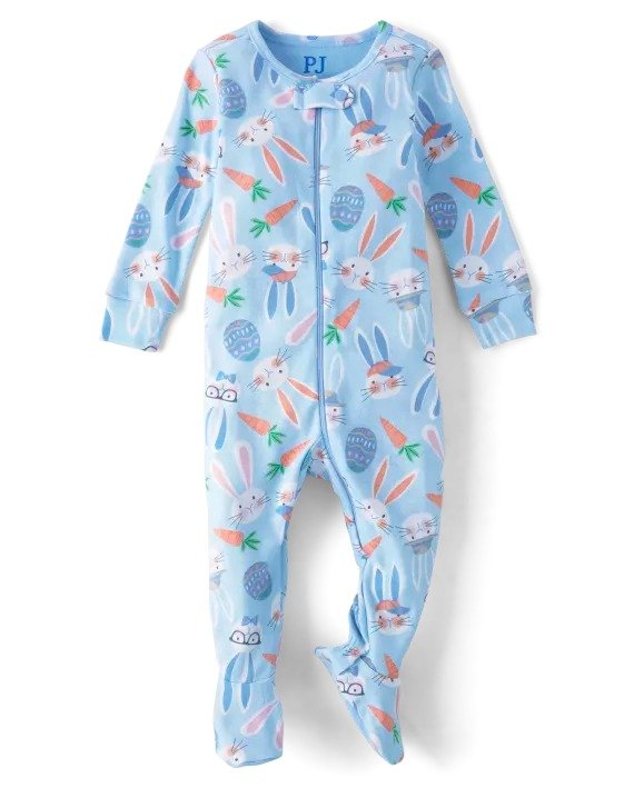 Baby And Toddler Boys Matching Family Long Sleeve Easter Bunny Print Snug Fit Cotton Pajamas | The Children's Place - BROOK