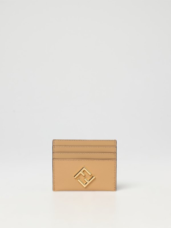 : credit card holder in micro grain leather - Camel |wallet 8M0445ALWA online at GIGLIO.COM