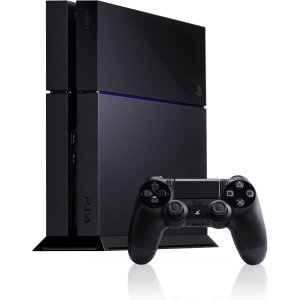 PS4 Hardware 500GB Jet Black with PS4 DualShock Wireless Controller