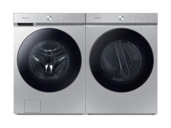 超大容量前置式洗衣机和电动烘干机