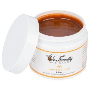 Honey Facial Mask 100% All Natural Raw Honey, French Pink Clay Revitalizing Face Mask by BeeFriendly