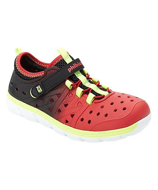 Black & Red Made2Play Phibian Sneaker Sandal - Boys