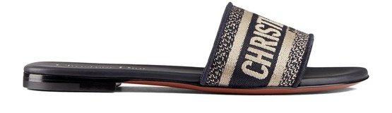 Dway embroidered cotton mules