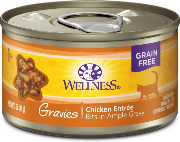 Natural Grain Free Gravies Chicken Dinner Canned Cat Food, 3-oz, case of 12 - Chewy.com