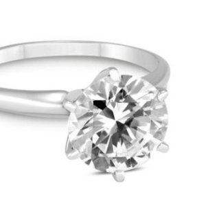 1克拉14k白金钻石戒指热卖 有计划安排婚戒的小伙伴看过来