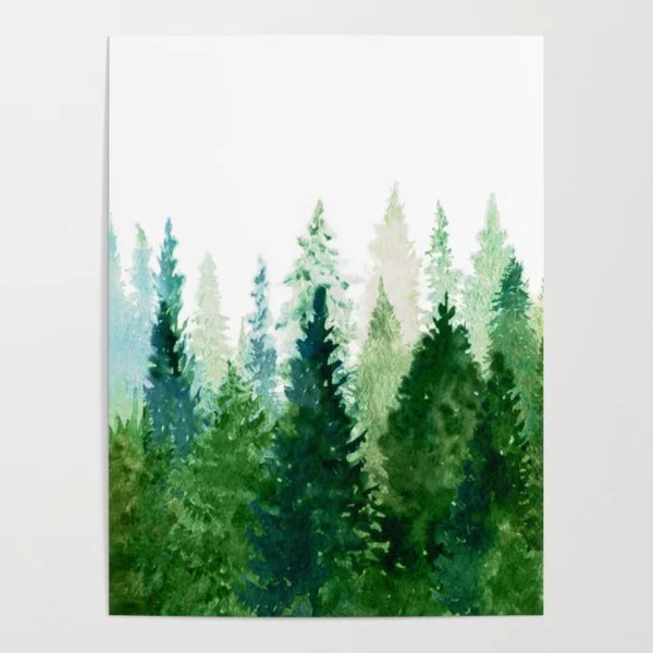 Pine Trees 2 Poster by nadja1