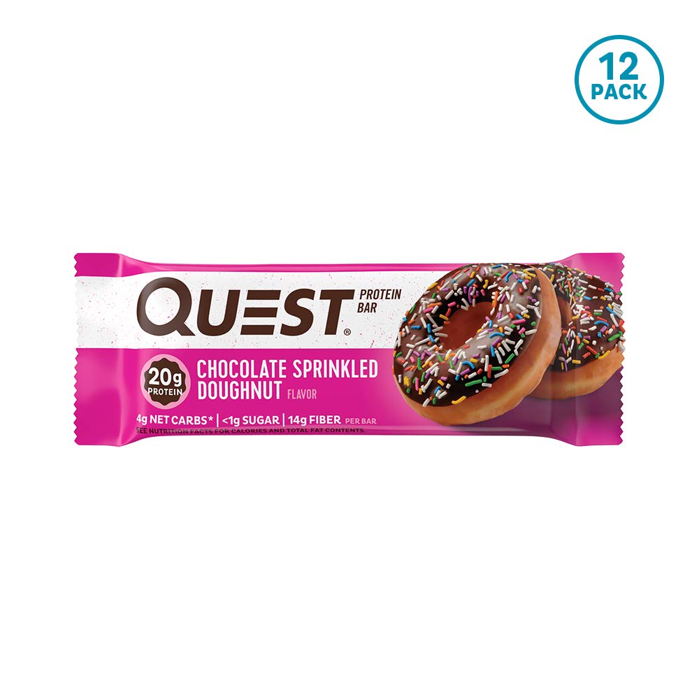 Quest Nutrition Doughnut 蛋白巧克力能量棒 12条