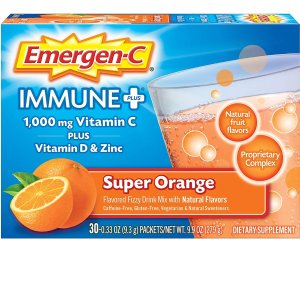 补货：Emergen-C Immune+ 1000mg  维生素C 饮料冲泡粉