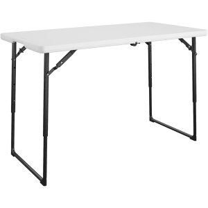COSCO 4ft 可调节高度折叠桌 4英尺长