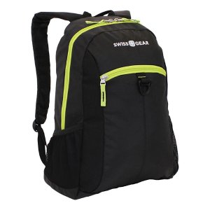 SwissGear Student Backpack For 15" Laptops, Black/Lime Green