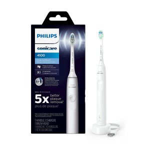 PhilipsSonicare 4100 Power Toothbrush, Rechargeable Electric Toothbrush with Pressure Sensor