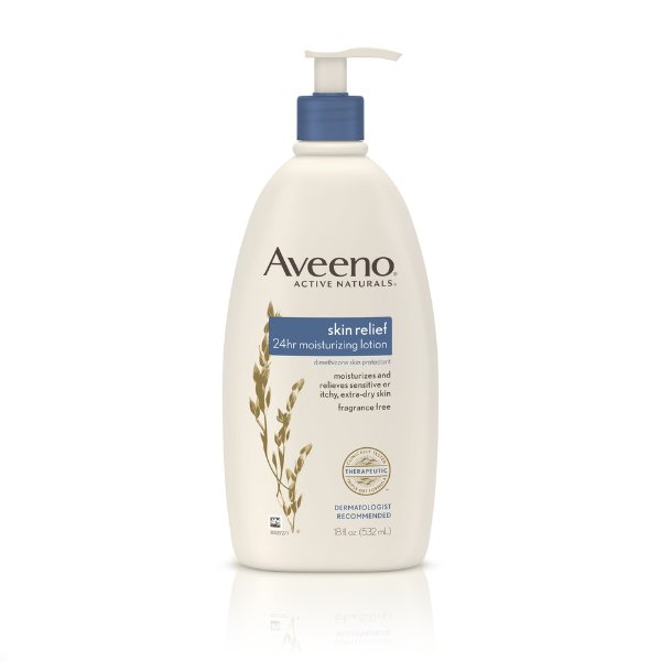 Unscented Aveeno 24hr Skin Relief Moisture Lotion - 18 fl oz