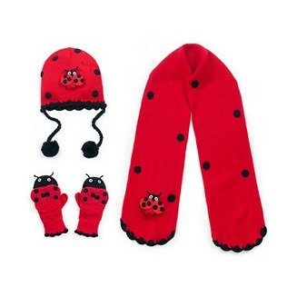 Big Girl Ladybug Big Knitwear Set