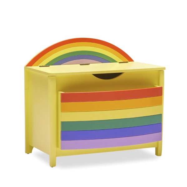 Rainbow Book Pocket and Toy Storage Bin by Drew Barrymore Flower Kids