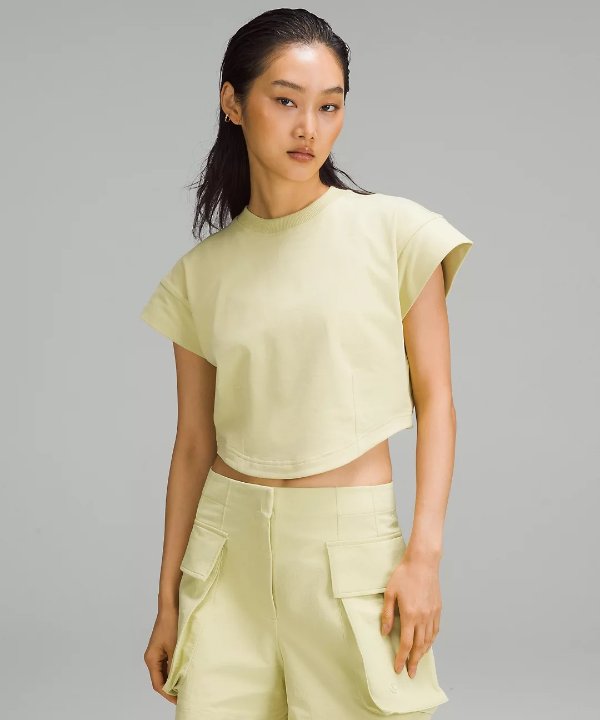 Heavyweight Cotton Mock-Neck T-Shirt | Women's Short Sleeve Shirts & Tee's | lululemon
