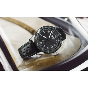 ORIS Calobra GT Limited Edition Automatic Black Leather Men's Watch 01 735 7706 4494SET