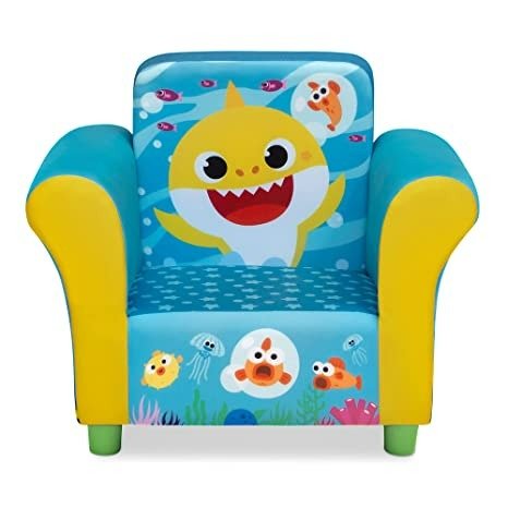 Baby Shark 图案 儿童沙发