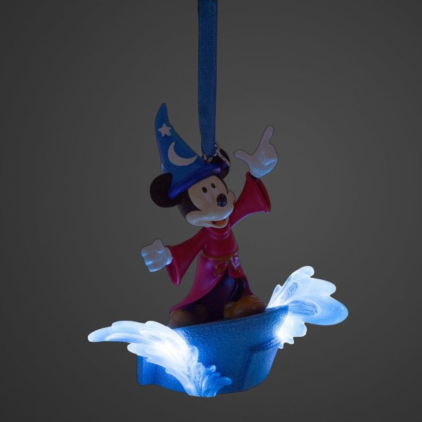 Sorcerer Mickey Mouse Light Up Sketchbook Ornament - Fantasia