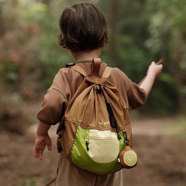 Zoy zoii Drawstring Bag for Kids, Kiwi Gym Bag Gift for Girls Boys Sports Camping Outdoor Travel, Widened Shoulder Straps Adjustable Length