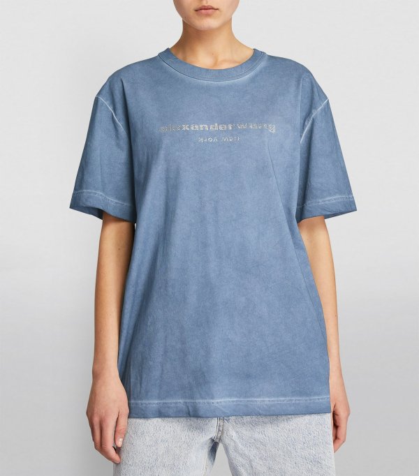 Sale | Alexander Wang Embellished Logo T-Shirt | Harrods US