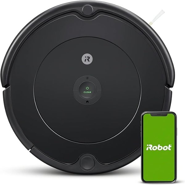 Roomba Robot Vacuum-Wi-Fi Connectivity, Good for Pet Hair, Carpets, Hard Floors, Self-Charging
