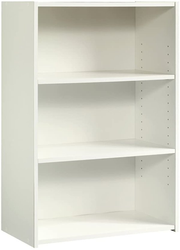 Beginnings 3-Shelf Bookcase, Soft White finish