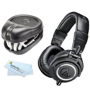 Audio-Technica ATH-M50x Professional Monitor Headphones+ Case