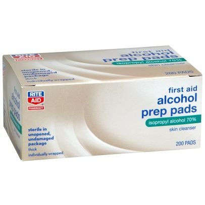 Rite Aid Alcohol Prep Pads, Sterile, Medium - 200 ct