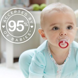 NUK 0-6个月婴儿硅胶安抚奶嘴 5个
