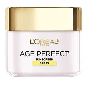 Amazon L'Oreal Paris Skincare Age Perfect Day Cream, 2.5 oz.