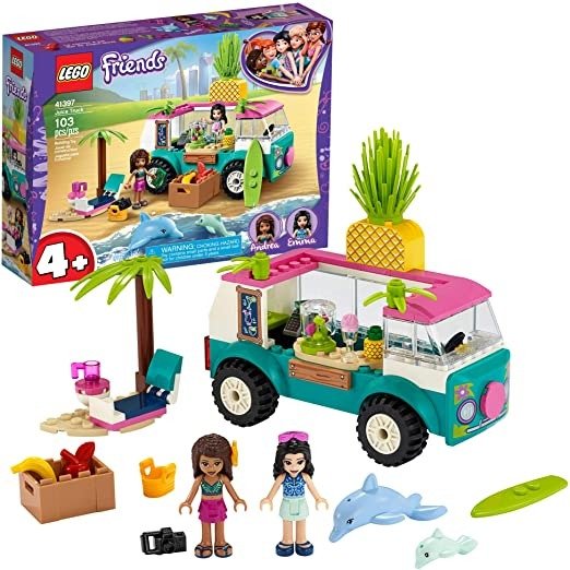 Friends Juice TruckTruck 41397 Building Kit; Kids Food Truck FeaturingFriends Emma Mini-Doll Figure, New 2020 (103 Pieces)