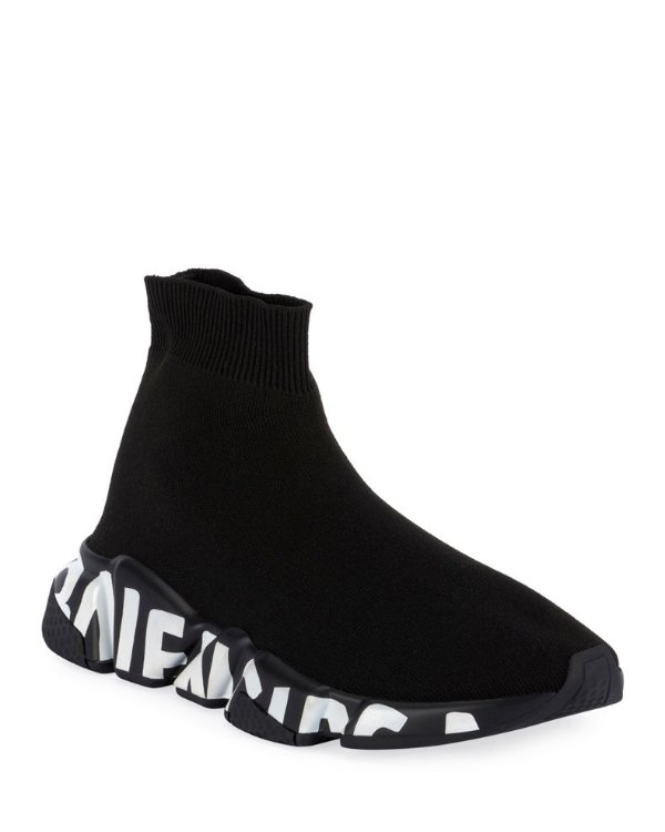 Stretch-Knit High-Top Sock Trainer