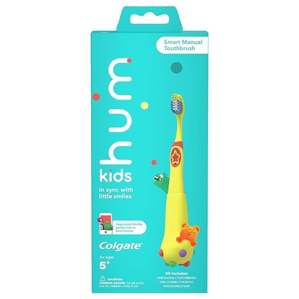 hum Kids Smart Manual Toothbrush, Yellow