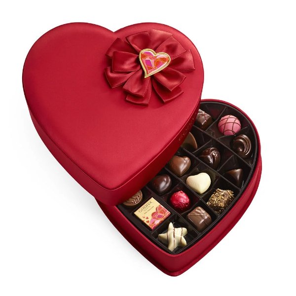 情人节巧克力心形25颗礼盒