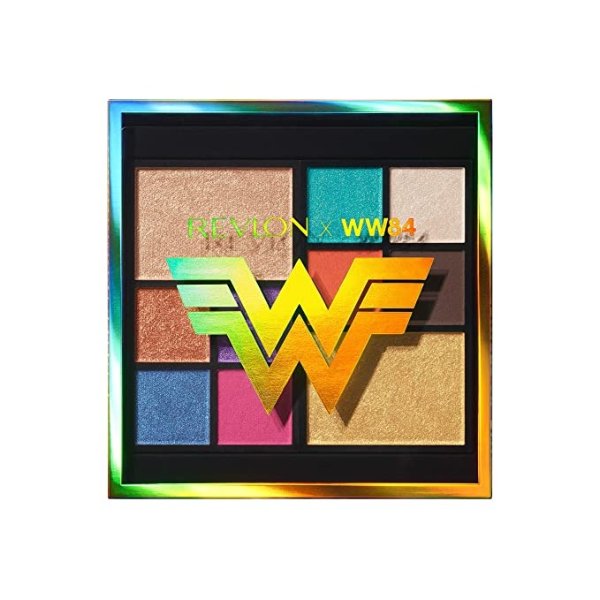 x WW84 The Wonder Woman Face & Eyeshadow Palette, 10 Bold Blendable Colors, Matte, Metallic and Pearl Finishes, 0.37 oz (7255254001)