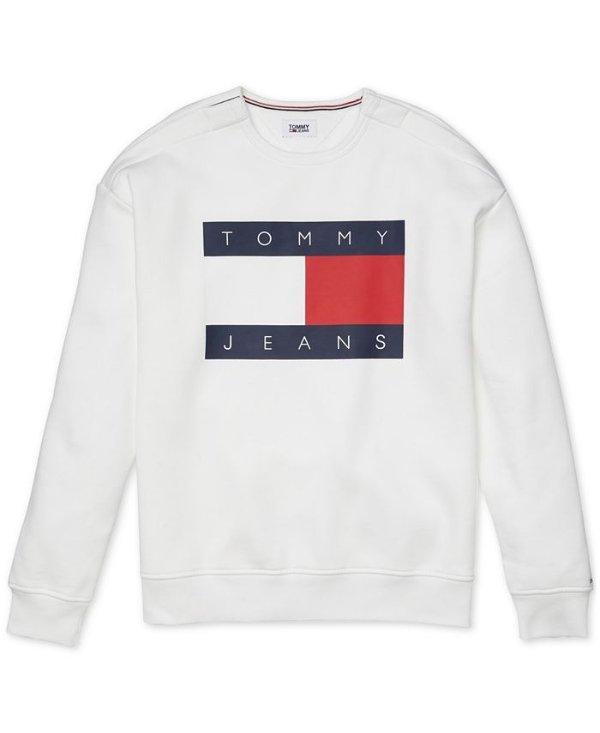 Men's Tommy Jeans Lucca Sweatshirt with Velcro® Shoulder Closures