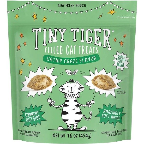 Catnip Craze Flavor Filled Cat Treats, 16-oz bag - Chewy.com