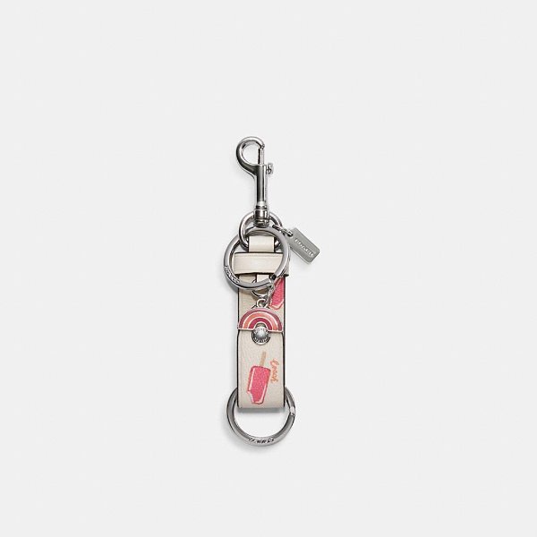 Trigger Snap Bag Charm With Popsicle Print