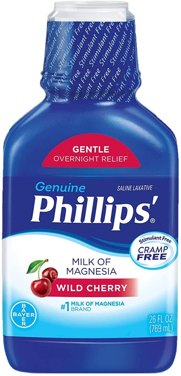 Phillips' Milk of Magnesia Liquid Laxative, Wild Cherry, 26 oz