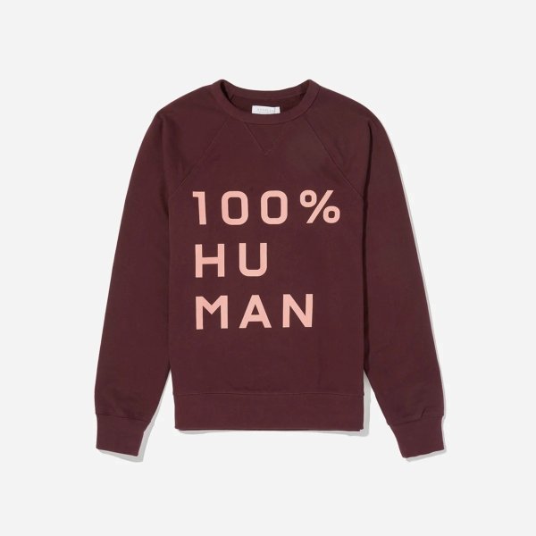 The 100% Human Typography Sweatshirt