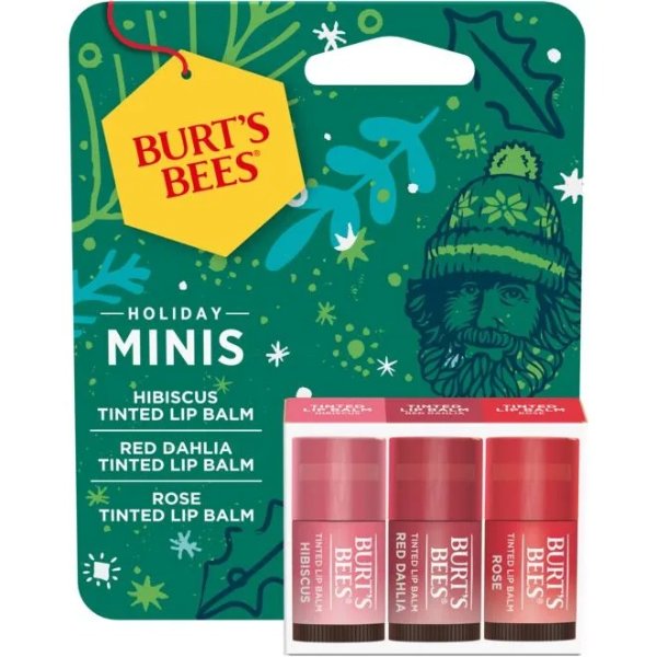 Mini Tinted Lip Balms Holiday Gift Set Trio