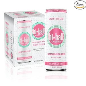 Hiball Energy Seltzer Water, Caffeinated Sparkling Water 4 pack of 12 Fl Oz